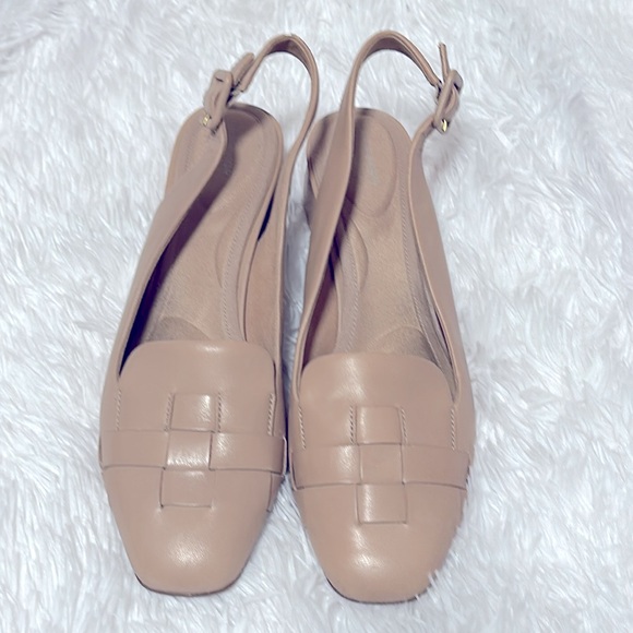 Rockport Shoes - Rockport Total Motion Beige Comfort Low Wedge Ankle Shoes - Size 8.5